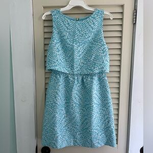 The Limited - Sky Blue Printed woven cocktail dress- size 4